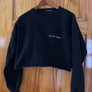 Brandy Melville Black Crewneck